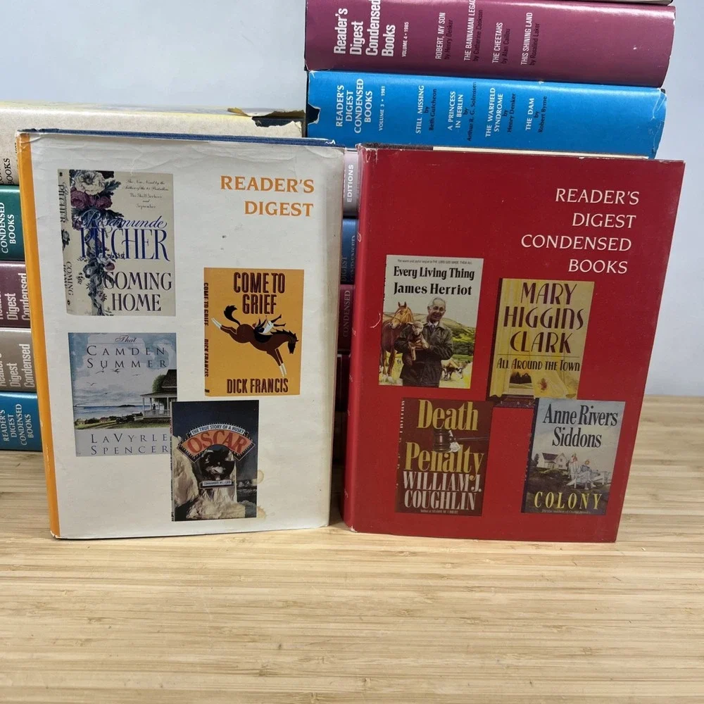19 Vintage Reader's Digest Condensed Books Hardcover Lot w/ Dust Jackets